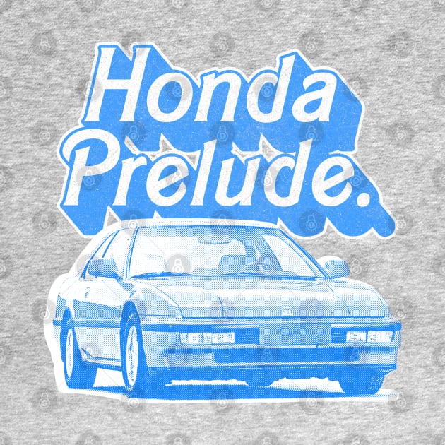 Honda Prelude (Blue) /// Original Retro Design by DankFutura